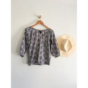 J.Crew | Liberty Of London Floral Peasant Top | Sz XS